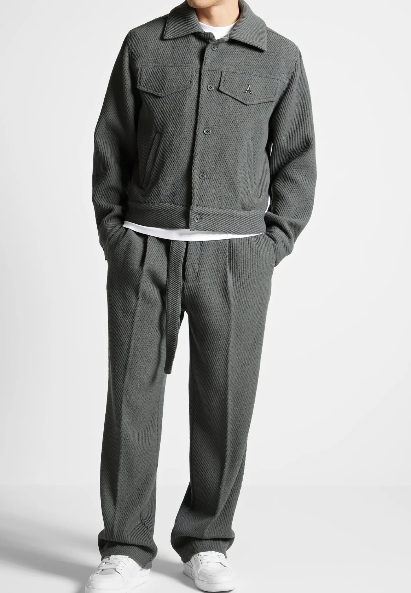 Twill Trousers With Belt -^Manière De Voir Discount