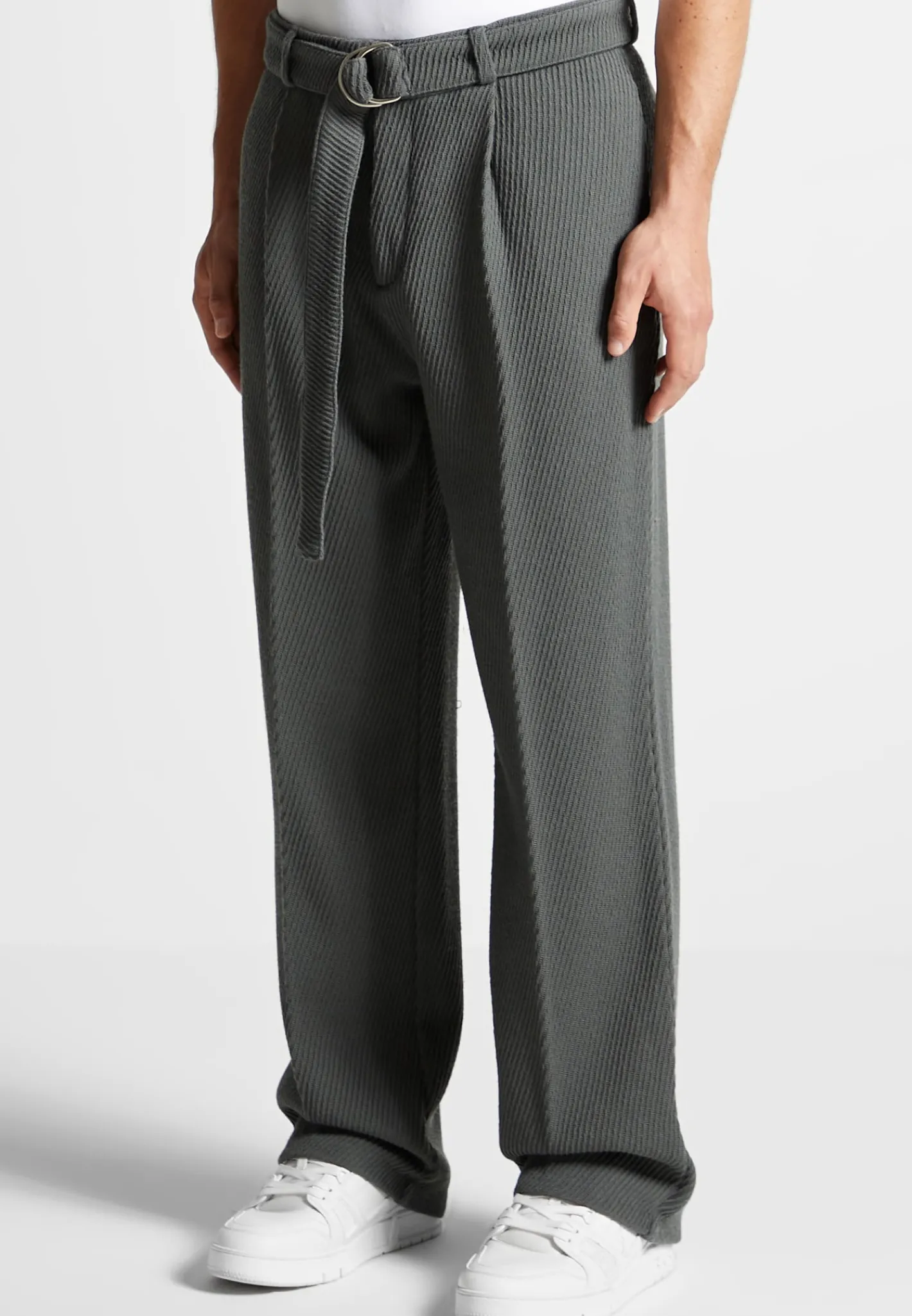 Twill Trousers With Belt -^Manière De Voir Discount