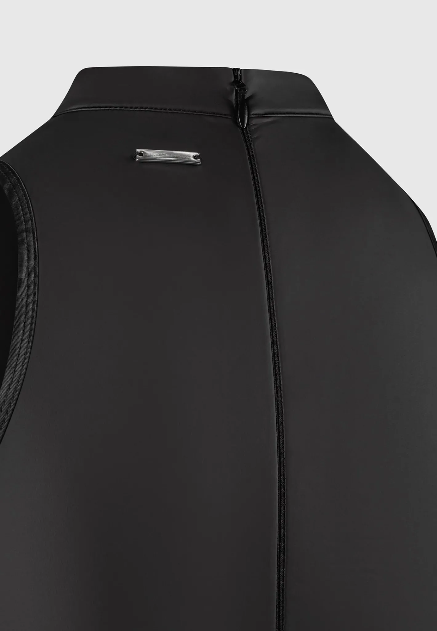 Vegan Leather & Satin Wrap Bodycon Dress -^Manière De Voir Outlet