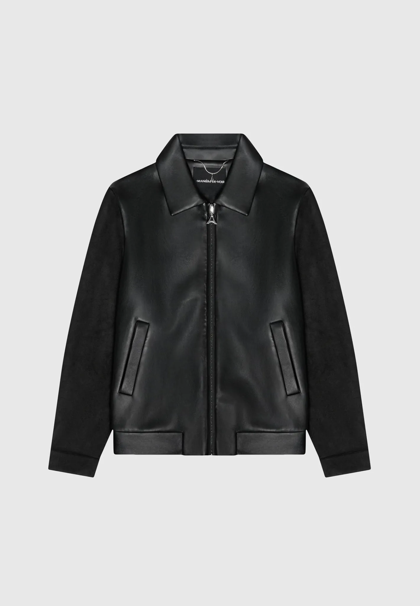 Vegan Leather & Suede Jacket -^Manière De Voir Fashion