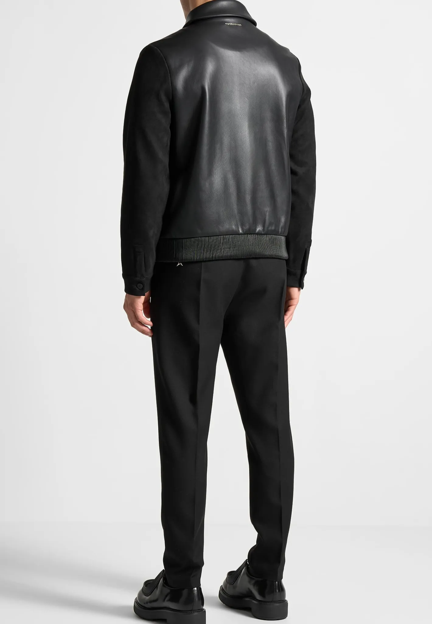 Vegan Leather & Suede Jacket -^Manière De Voir Fashion