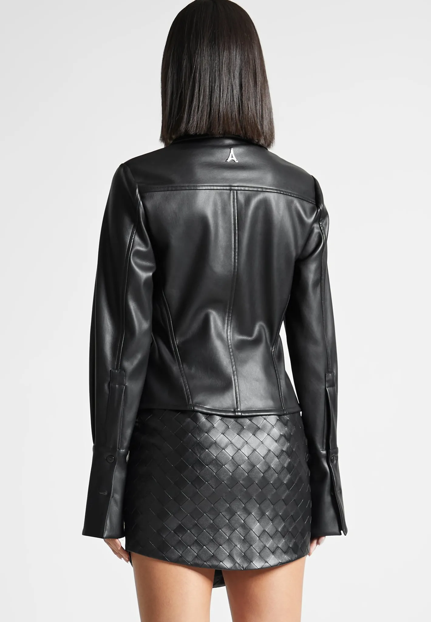 Vegan Leather Angled Shirt -^Manière De Voir Fashion