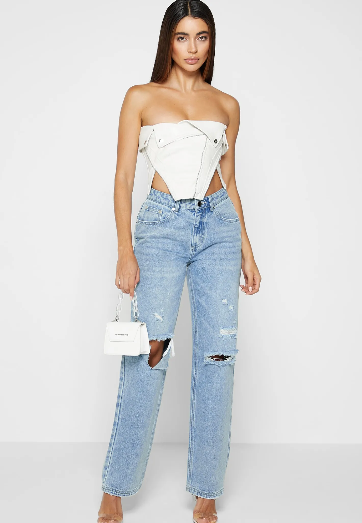 Vegan Leather Biker Corset -^Manière De Voir New