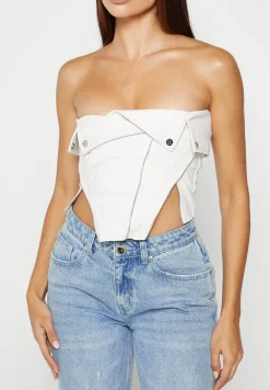 Vegan Leather Biker Corset -^Manière De Voir New