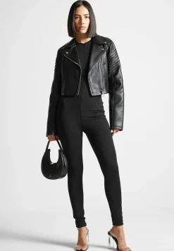 Vegan Leather Biker Jacket -^Manière De Voir Online