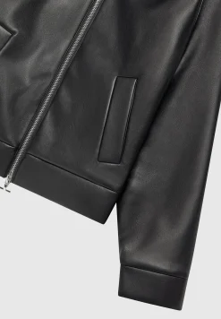 Vegan Leather Boxy Jacket -^Manière De Voir Fashion