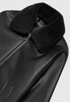Vegan Leather Boxy Jacket -^Manière De Voir Fashion