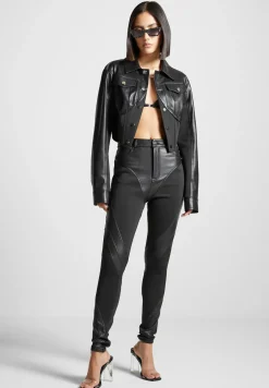 Vegan Leather Contour Jacket -^Manière De Voir Outlet