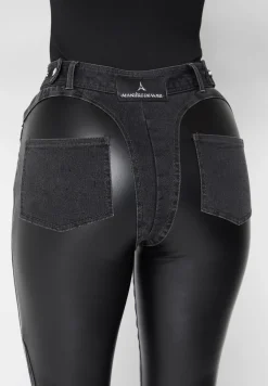 Vegan Leather Contour Skinny Jeans -^Manière De Voir Online