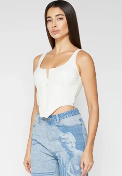 Vegan Leather Corset Top -^Manière De Voir Outlet