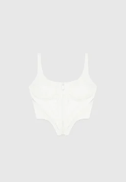 Vegan Leather Corset Top -^Manière De Voir Outlet