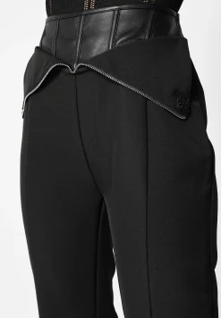 Vegan Leather Corset Zip Trousers -^Manière De Voir New