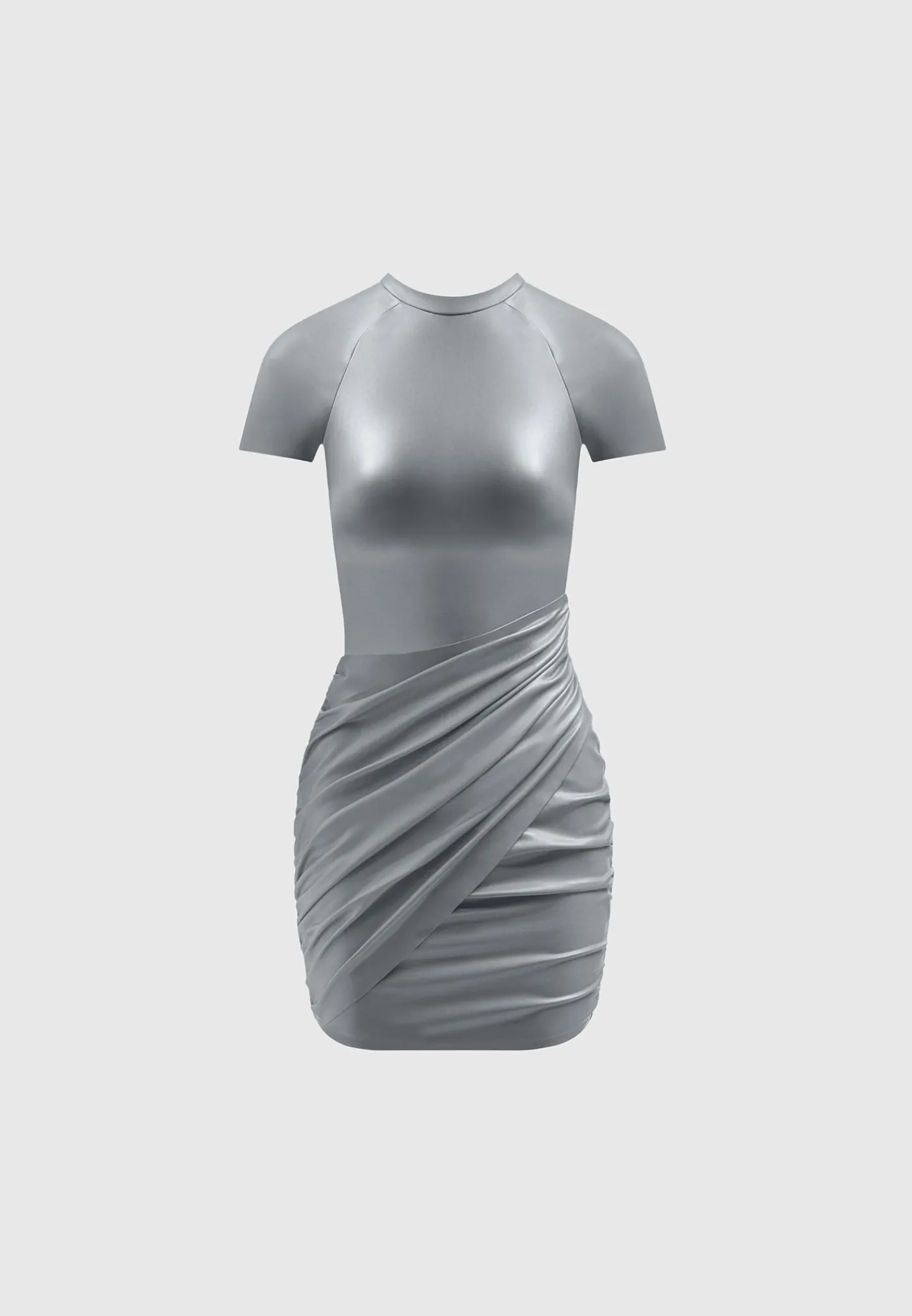Vegan Leather Gathered Dress -^Manière De Voir Online