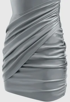 Vegan Leather Gathered Dress -^Manière De Voir Online