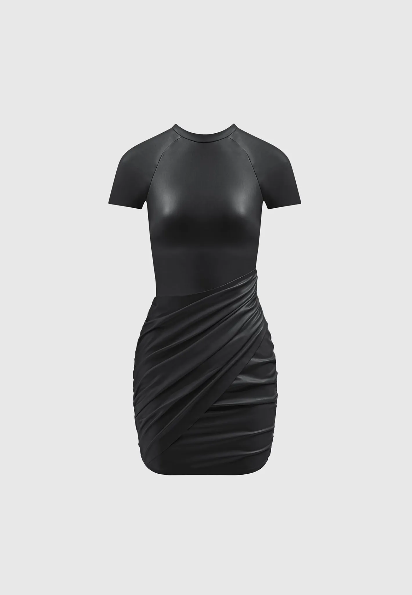 Vegan Leather Gathered Dress -^Manière De Voir Outlet