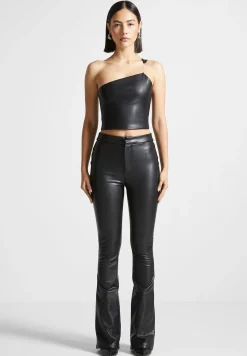 Vegan Leather Invisible Strap Top -^Manière De Voir Hot