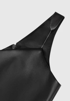 Vegan Leather Invisible Strap Top -^Manière De Voir Hot