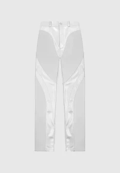 Vegan Leather Metallic Trousers -^Manière De Voir Sale
