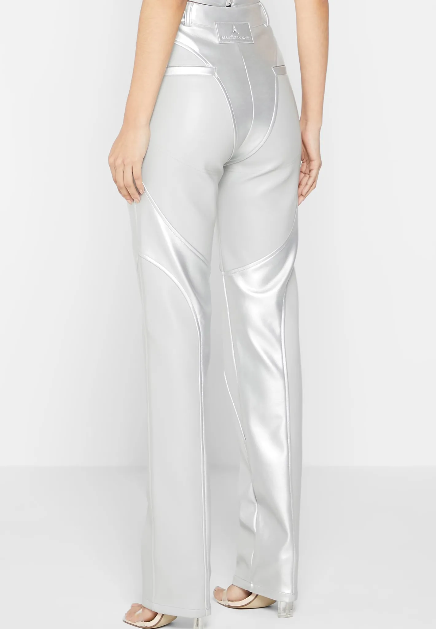 Vegan Leather Metallic Trousers -^Manière De Voir Sale