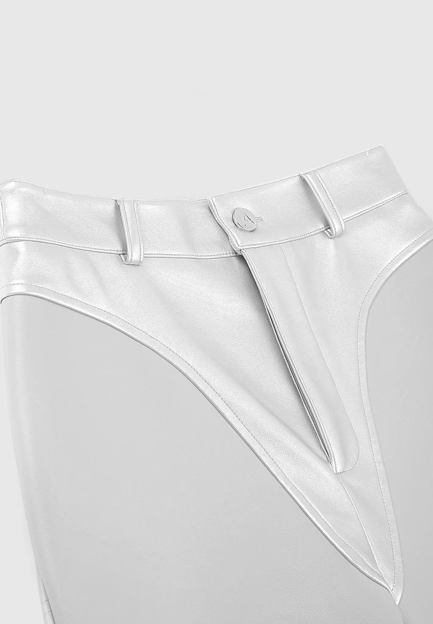 Vegan Leather Metallic Trousers -^Manière De Voir Sale