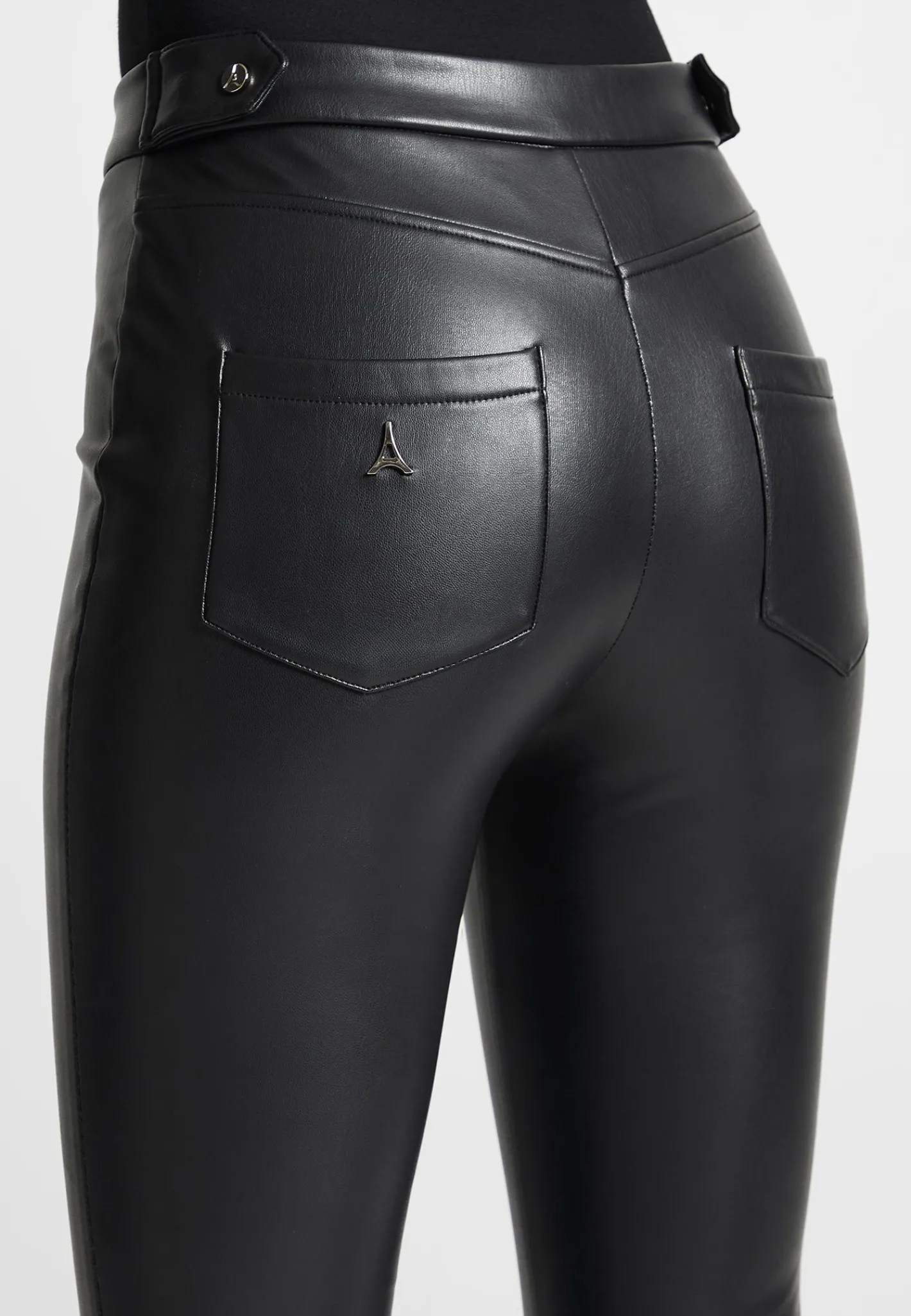 Vegan Leather Mini Flared Leggings -^Manière De Voir New