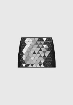 Vegan Leather Mirrored Mini Skirt - Black^Manière De Voir Clearance
