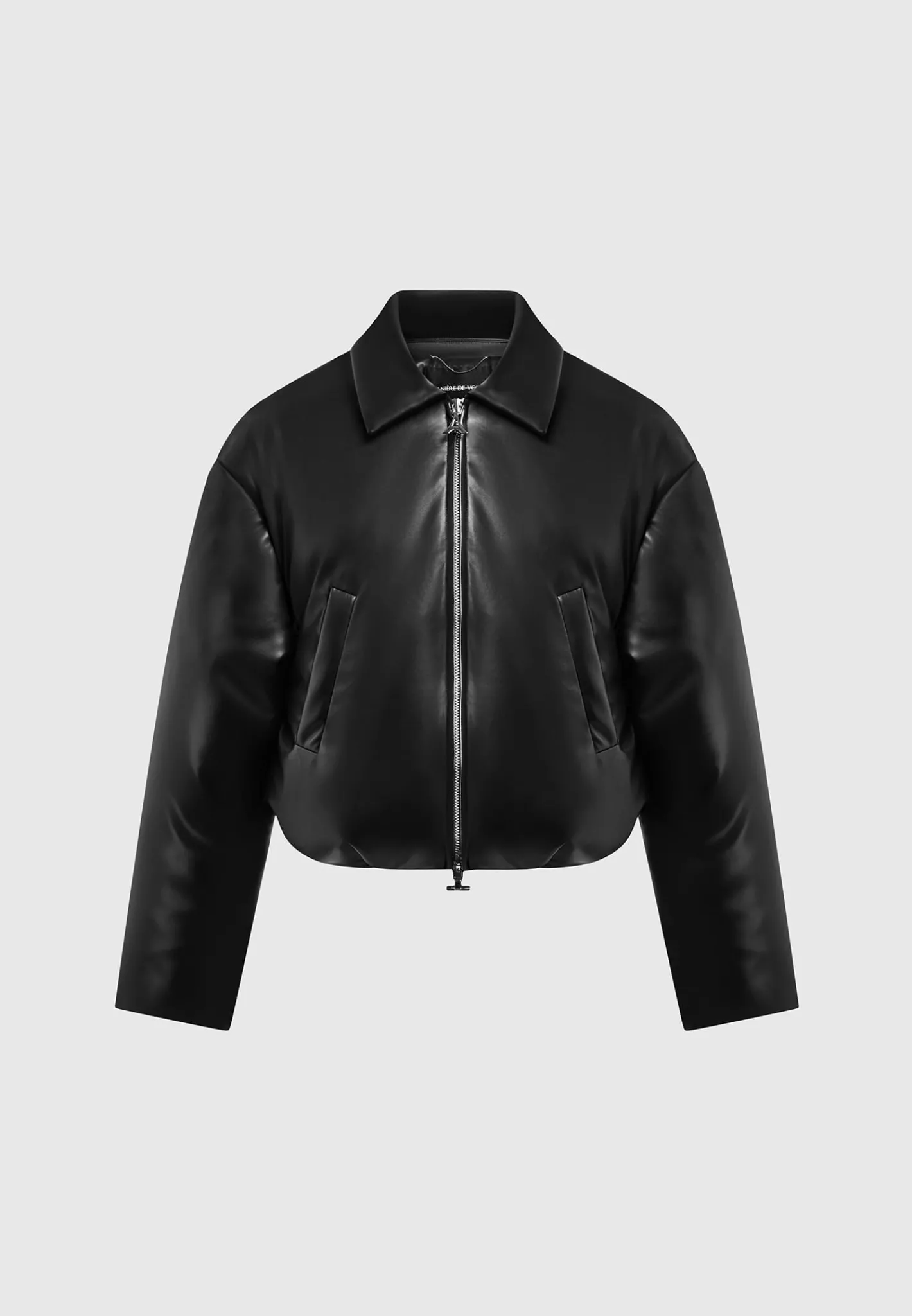 Vegan Leather Padded Bomber Jacket -^Manière De Voir Discount