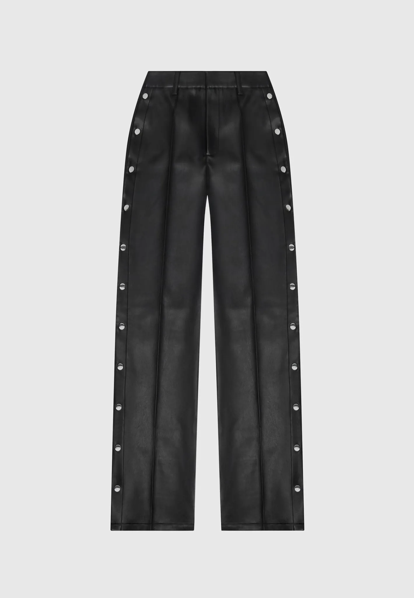 Vegan Leather Pintuck Popper Trousers -^Manière De Voir Discount