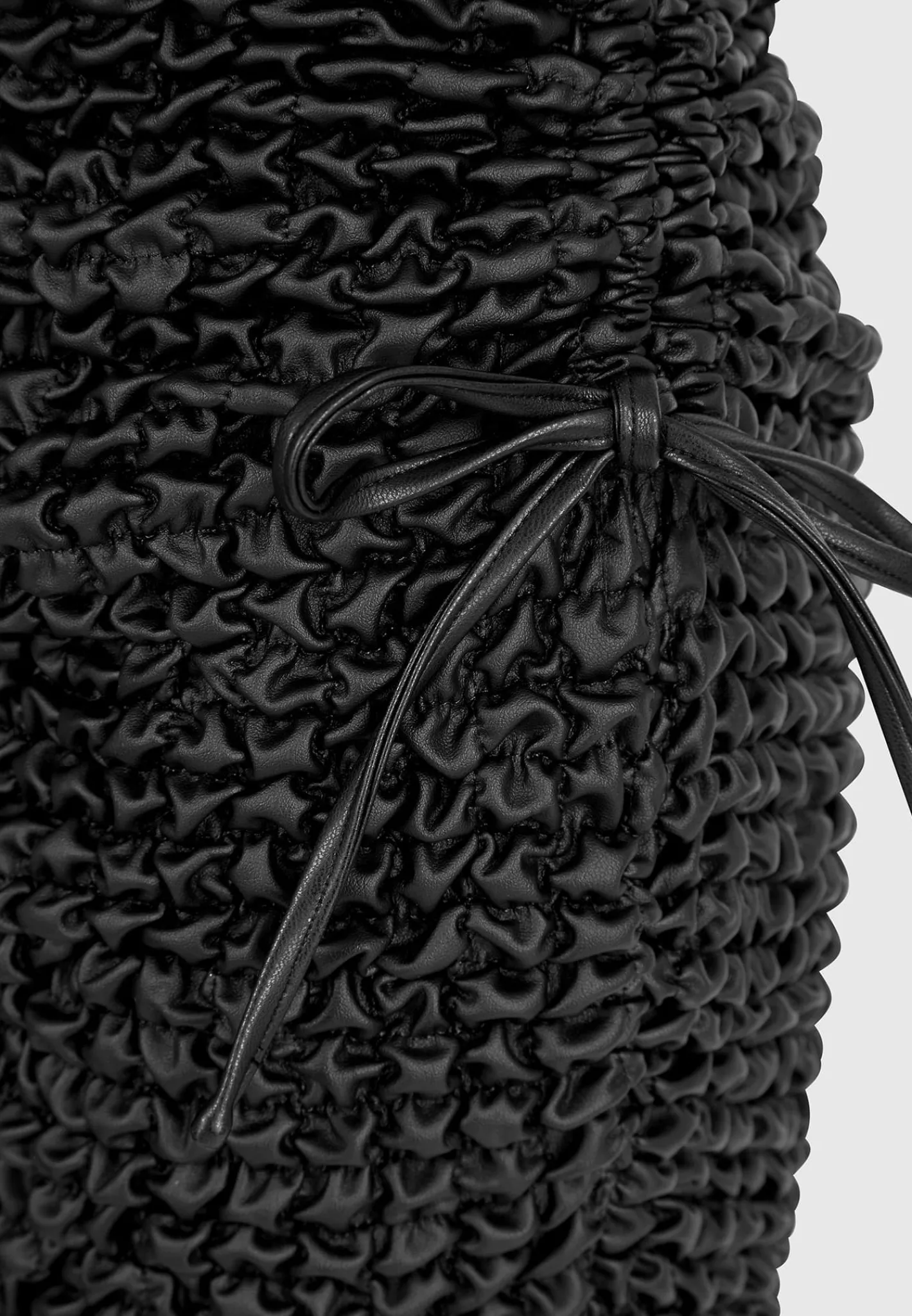 Vegan Leather Popcorn Texture Contour Dress -^Manière De Voir New