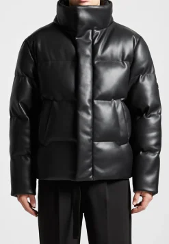 Vegan Leather Puffer Jacket -^Manière De Voir Sale