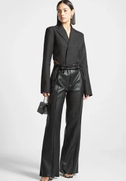 Vegan Leather Rope Tie Trousers -^Manière De Voir Best