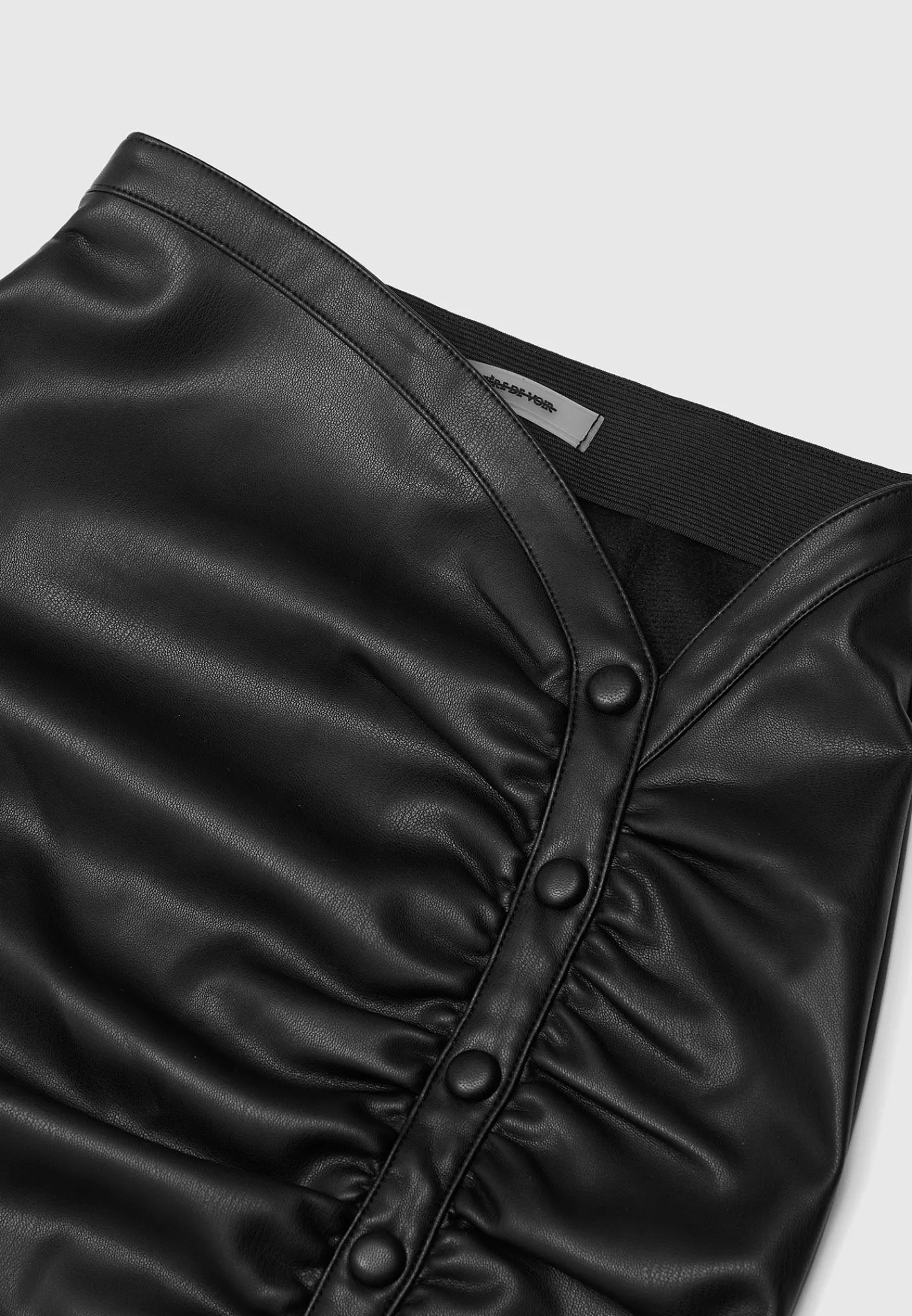 Vegan Leather Ruched Mini Skirt -^Manière De Voir Sale