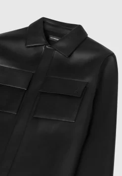 Vegan Leather Shirt Jacket -^Manière De Voir Clearance