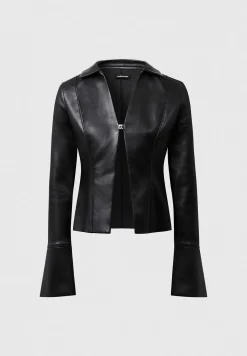 Vegan Leather Shirt with Clasp -^Manière De Voir New
