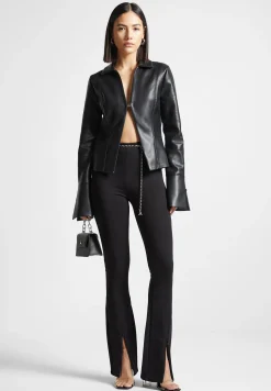 Vegan Leather Shirt with Clasp -^Manière De Voir New