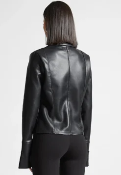 Vegan Leather Shirt with Clasp -^Manière De Voir New