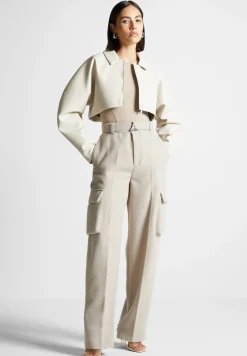 Vegan Leather Super Cropped Jacket -^Manière De Voir Clearance