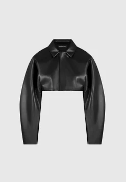 Vegan Leather Super Cropped Jacket -^Manière De Voir Sale