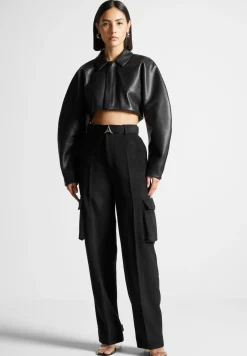 Vegan Leather Super Cropped Jacket -^Manière De Voir Sale