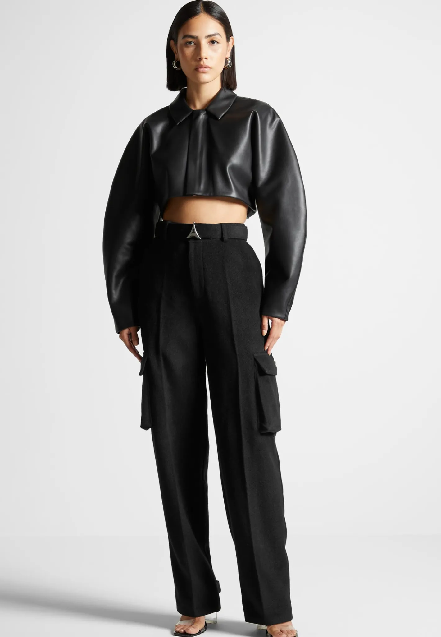 Vegan Leather Super Cropped Jacket -^Manière De Voir Sale