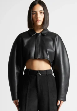 Vegan Leather Super Cropped Jacket -^Manière De Voir Sale