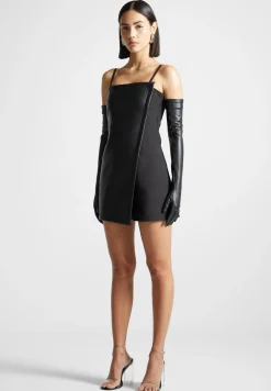 Vegan Leather Tailored Playsuit with Gloves -^Manière De Voir Discount