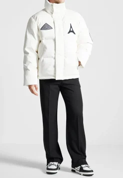 Vegan Leather Varsity Puffer Jacket -^Manière De Voir Online