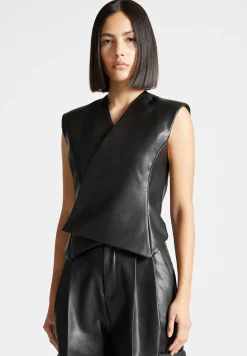 Vegan Leather Wrap Waistcoat -^Manière De Voir Outlet