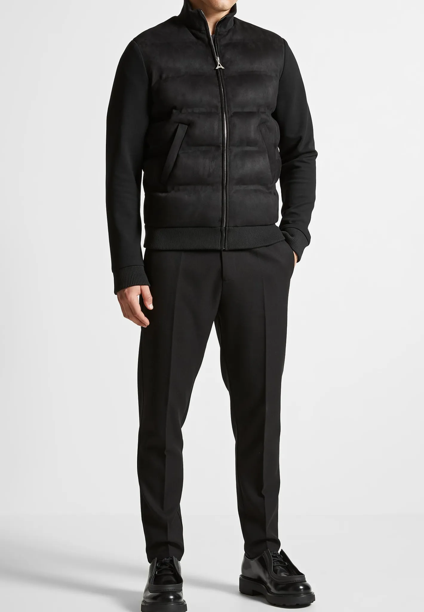 Vegan Suede & Jersey Heat Seal Jacket -^Manière De Voir Hot
