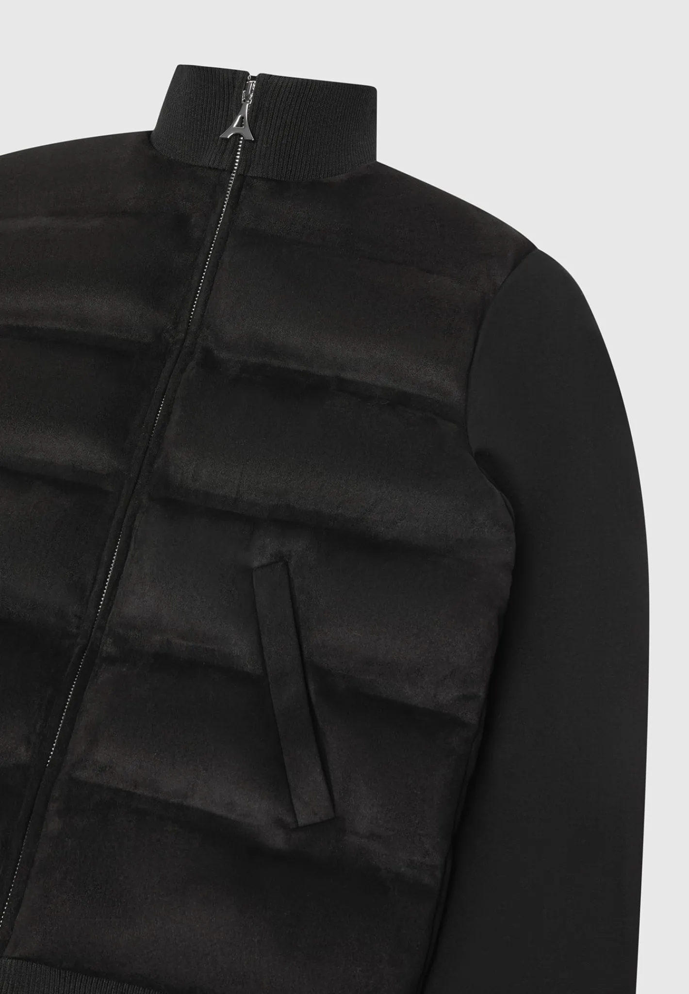 Vegan Suede & Jersey Heat Seal Jacket -^Manière De Voir Hot