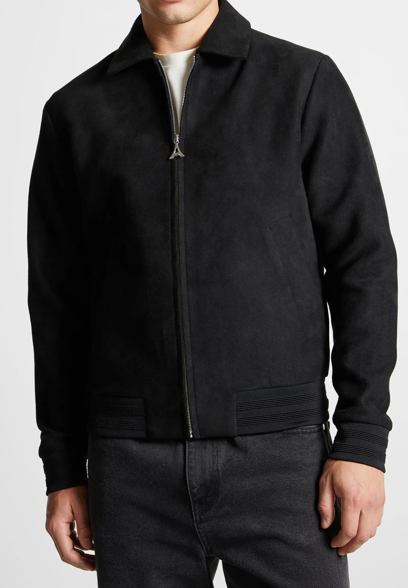 Vegan Suede Bomber Jacket -^Manière De Voir Outlet