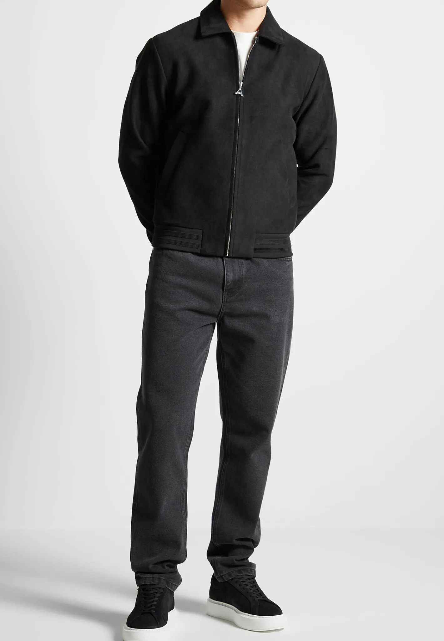 Vegan Suede Bomber Jacket -^Manière De Voir Outlet
