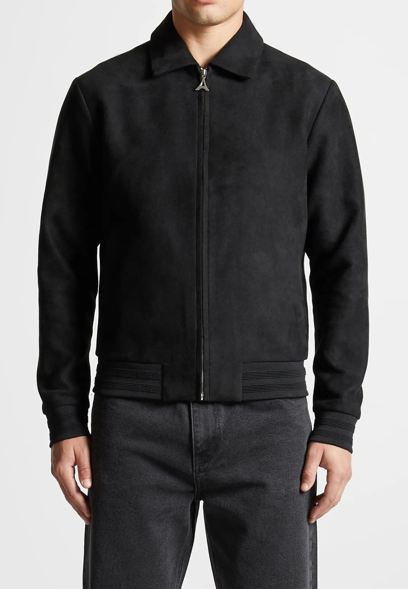 Vegan Suede Bomber Jacket -^Manière De Voir Outlet
