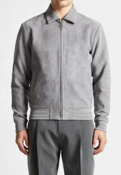 Vegan Suede Bomber Jacket -^Manière De Voir Sale